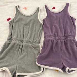 Cat & Jack Terry cloth romper bundle